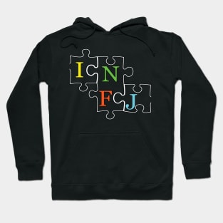 INFJ Puzzle - Typography Design Hoodie